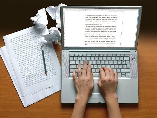 Manuscript editing
